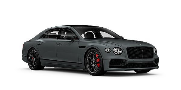 Bentley Shenzhen - Nanshan Bentley Flying Spur S front side angled view in Cambrian Grey coloured exterior. 